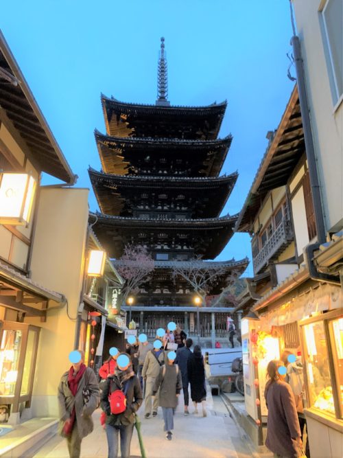 26■京都古写真②通天橋八坂神社西大谷御廟東寺4枚/明治前期