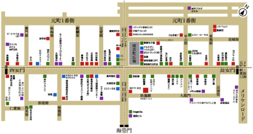南京町のマップ